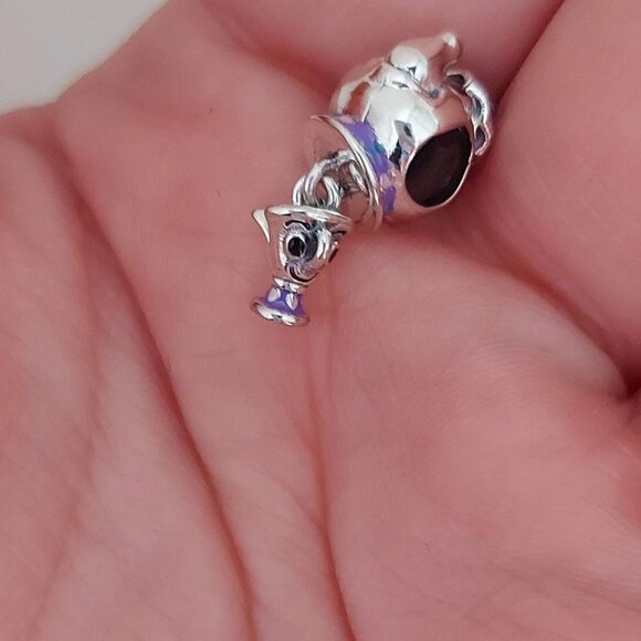 925 Silver Mrs Potts & Chip Charm - Picture 7 of 11
